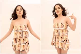 धागे पर नहीं अब बॉडी पर फोटोज चिपकाकर Urfi Javed ने  दिखाया अपना अजीबो-गरीब लुक, वीडियो देख सिर पकड़ लेंगे