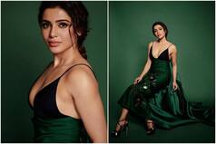 Samantha is a Walking Mermaid in Her Green Dress with Plunging Neckline Worth Rs 1.8 Lakh - See Pics
