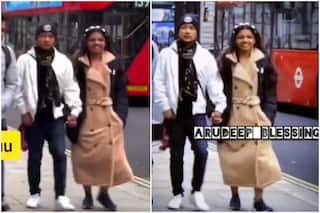 Pawandeep-Arunita Walk Hand-in-Hand, Enjoy London Weather Together - Viral Video