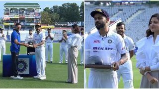 IND vs SL: Rahul Dravid Felicitates Virat Kohli With Special Cap in His 100th Test Match