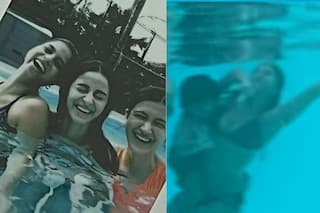 Suhana Swims With Baby Brother AbRam And BFFs Ananya And Shanaya - See Video