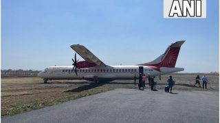 दिल्ली से जबलपुर पहुंची फ्लाइट रनवे पर फिसली, मुश्किल में पड़ी 55 यात्रियों की जान