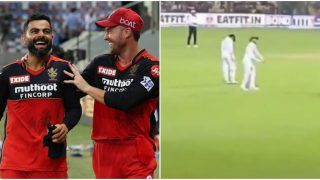 IND vs SL 2nd Test: Virat Kohli Responds to AB de Villiers Chants at Chinnaswamy Stadium- Video Goes Viral