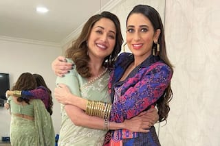 Karishma-Madhuri's Nostalgic Reunion, Fans Say, 'Arey Re Arey Yeh Kya Hua…Moment'