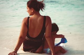 Bebo Gives a Glimpse of Her Beach Day With Little Munchkin Jehangir - See Pic