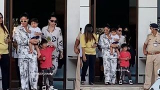 Kareena Kapoor’s Son Taimur Ali Gets Playful As They Return From Maldives With Karishma Kapoor And Kids - See Pics