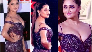 ITA Awards 2022: Rashami Desai Turns Heads in Plunging Neckline Violet Dress at Red Carpet, Fans Say 'Itni Hotness Kahan Se'