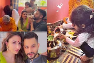 Maha Shivaratri 2022: Soha, Kunal Perform Puja; Inaaya Offer Milk on Shivling in Cute Video