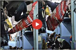 Viral Video Today: ट्रेन में नहीं मिली सीट तो शख्स ने भिड़ाया गजब का जुगाड़, अगले ही पल बन गया हंसी का पात्र- देखें वीडियो