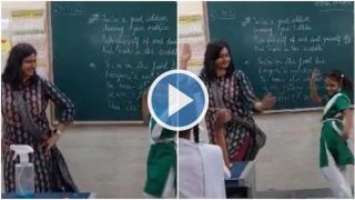 Viral Video: School Girl Teaches English Teacher How To Dance On Haryanvi Song. Watch