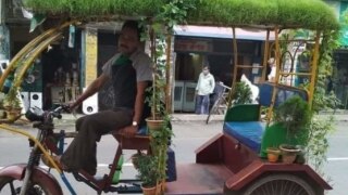 Man Converts Rickshaw Into Mini Garden to Beat The Heat, Internet Says 'Pretty Cool'