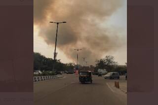 Massive Fire Breaks Out at Ghazipur Landfill in Delhi, 8 Fire Tenders Rush to Spot | Details Here