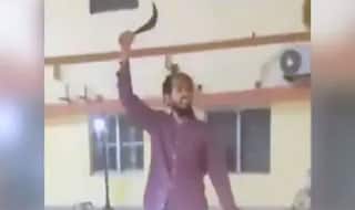 Caught on Camera: IITian Attacks PAC Constables at Gorakhnath Temple Gate, 2 Cops Injured | WATCH