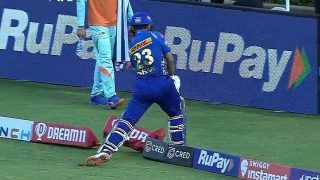 Cricket news ishan kishan smashed the boundary rope with the bat after getting out in mi vs lsg match in ipl 2022 5341820