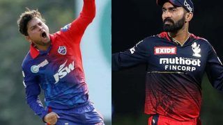 Cricket news ipl 2022 dc vs rcb ahead of delhi capitals royal challengers bangalore dinesh karthik hails kuldeep yadav bowling 5341635