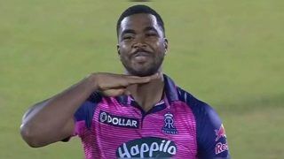 IPL 2022: Obed McCoy Does Allu Arjun's Signature 'Pushpa' Move During RR vs KKR; Celebration Goes VIRAL | WATCH VIDEO