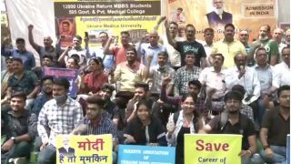 Ukraine Returned Students Gather At Delhi's Jantar Mantar, Demand Admission To Indian Institutions