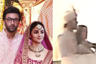 दूल्हा-दुल्हन के तौर पर सबके सामने आए रणबीर-आलिया, शादी के बाद दिखी कपल की पहली झलक- Video