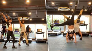 Nia Sharma Performs Cartwheel Like a Pro With Salman Yusuff, Watch The Viral Video