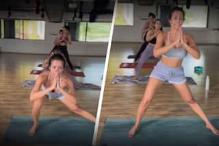 Malaika Arora Performs Skandasana With Yoginis, Janhvi Kapoor Says, 'Why Don't You Make me do This' | Watch Video