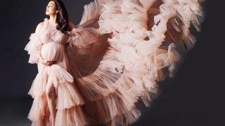 Kajal Aggarwal Flaunts Her Baby Bump in a Dreamy Pink Ruffled Gown, Pens a Heartfelt Note on Motherhood | See Pic