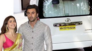 Alia Bhatt And Family Arrive at RK House in Big Van to Avoid Paparazzi - See Pics, Video