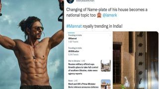Mannat Trends Big on Twitter After Shah Rukh Khan's Home Name Plate Gets Makeover - PICS