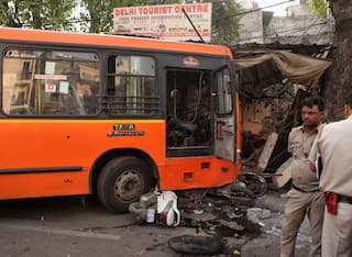 Delhi: DTC Bus Rams Into Shops In Jangpura After Driver Loses Control, 6 Severely Injured