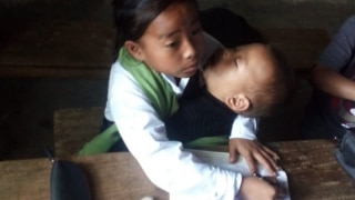 10-Year-Old Manipur Girl Attends Classes With Sister in Her Lap, Minister Promises Support