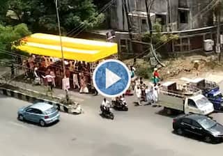 Moving Pandal? Wedding Baraat's 'Desi Jugaad' To Beat The Heat Amuses The Internet | Watch