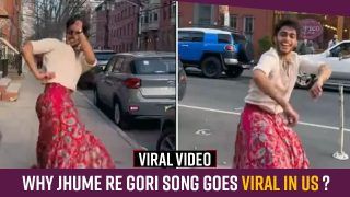 A Man Dressed in Kurta and Skirt Dances on Jhume Re Gori Song | Watch Video