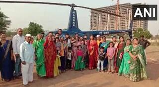 Grand Welcome For Baby Girl: Pune Man Hires Helicopter to Bring Home New-Born Granddaughter | Pics