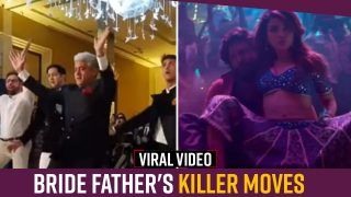 Watch Video: Bride’s Father Dances on Oo Antava Song, Internet Can't Stop Praising Him