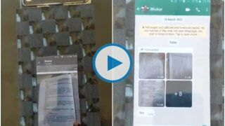 Haryana Class 10 Student Cheats Through WhatsApp By Hiding Phone in Glass Clipboard, Busted | Watch