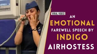 Viral Video: A Tearful Speech By IndiGo Airhostess, Netizens Get Emotional