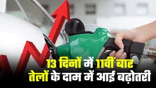 Oil Price Hike: 13 दिनों में 11वीं बार बढ़े तेलों के दाम, दिल्ली में पेट्रोल की नई कीमत 103.41 रुपए प्रति लीटर - Watch