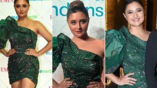 Rashami Desai Shimmers And Sparkles in Metallic Green Dress at Award Ceremony, Fans Call Her 'Bomb'