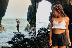 'Sonu Bhide Shararti Hai': Taarak Mehta's Nidhi Bhanushali Raises Summer Heat in Sexy White Bralette-Shorts- Check Reactions