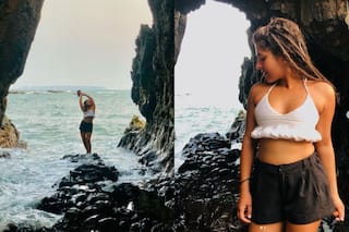 'Sonu Bhide Shararti Hai': Taarak Mehta's Nidhi Bhanushali Raises Summer Heat in Sexy White Bralette-Shorts- Check Reactions