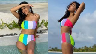 Sara Ali Khan is The Perfect Beach Baby in Her Multicoloured Bikini - See Mesmerising Pics