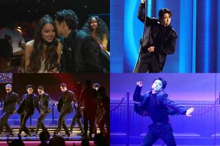 Grammy Awards 2022: BTS ARMY Gushes Over Band's 'Butter' Performance, Selfie With Megan, V Flirting With Olivia