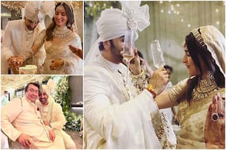 Alia-Ranbir Wedding Reception Pics: Newlyweds Drink Champagne, Cut Cake to Celebrate Their Union