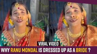 Ranu Mondal Dressed as a Bride Sings Kacha Badam Song | Watch Video