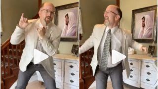 Viral Video: Dancing Dad Ricky Pond Grooves to Whistle Baja, Internet Says 'Chaa Gaye Guru' | Watch