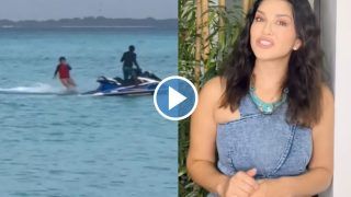 बिकिनी पहन समंदर में करतब दिखा रही थीं Sunny Leone, अचानक हो गया हादसा, यहां देखिए वायरल वीडियो