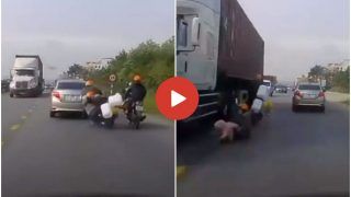 Accident Ka Video: सड़क हादसे का ऐसा वीडियो आज तक नहीं देखा होगा, मंजर देख अंदर तक हिल जाएंगे- देखें वीडियो