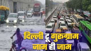 जरा सी बारिश लोगों के लिए बनी आफत, तेज आंधी से कई जगह गिरे पेड़, सड़कों पर लगा जाम | Watch video