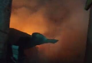 Massive Fire Breaks Out at Ghaziabad's Khoda Area; Firefighting Ops Underway