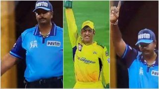 WATCH | Umpire Changes Decision From Wide to Out After MS Dhoni's Appeal For Caught-Behind