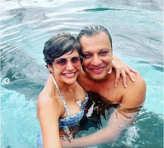 Mandira Bedi Gets Trolled For Posting Pool Pictures With Friend
